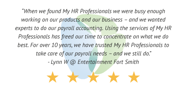 My HR Professionals, Client Review, Testimonial, Payroll Services